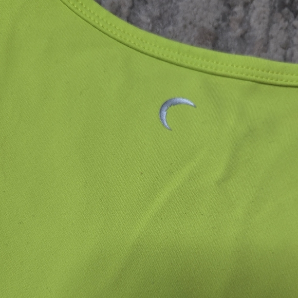 ZYIA Bright Neom Yellow Women's Tank Top Activewear Workout Run Gymwear Gym - Picture 5 of 5